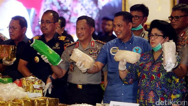 Kapolri Pimpin Pemusnahan Narkoba