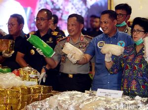 Kapolri Pimpin Pemusnahan Narkoba