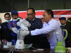 Polda Sulsel Musnahkan 1 Kg Sabu