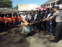 Narkoba Senilai Rp 2 Miliar Dimusnahkan Polrestabes Bandung