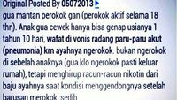 Kasus-kasus Infeksi Pneumonia Akibat Asap Rokok
