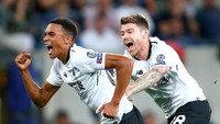 Liverpool memetik keunggulan di menit ke-35 lewat tendangan bebas pemain muda, Trent Alexander-Arnold. (Foto: Ralph Orlowski/ REUTERS)