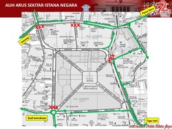 Upacara HUT RI, Lalin di Sekitar Istana Disterilisasi Sejak Pagi