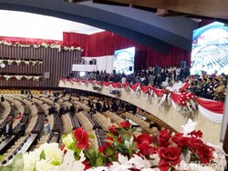 Jelang Sidang Tahunan Parlemen, Begini Suasana di Ruang Paripurna
