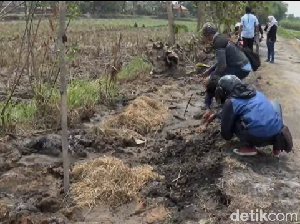 DLH Mojokerto Pastikan Limbah yang Bakar Kaki 5 Warga Jenis B3 DLH Mojokerto Pastikan Limbah yang Bakar Kaki 5 Warga Jenis B3