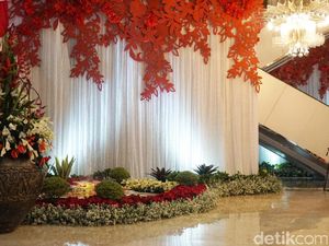 Cantiknya Nuansa Merah-Putih yang Hiasi DPR untuk Sambut Jokowi
