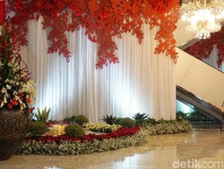 Cantiknya Nuansa Merah-Putih yang Hiasi DPR untuk Sambut Jokowi