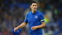 Gareth Barry memegang rekor sebagai pemain paling banyak mendapat kartu kuning, total berjumlah 123.  (Alex Livesey/Getty Images)