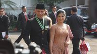 Foto: Tampil Menawan, Agus dan Annisa Pohan Ikut Upacara di Istana