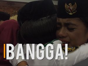 Tangis Haru Anggota Paskibraka Pecah Usai Upacara Penurunan Bendera