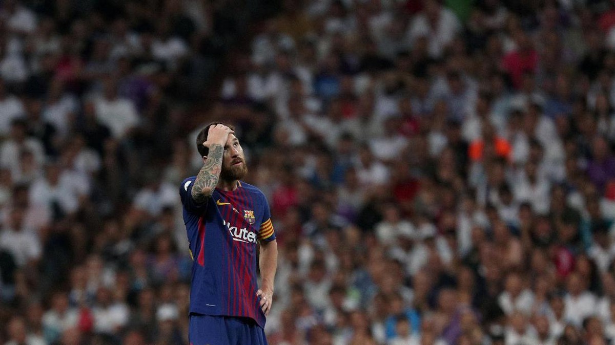 Lionel Messi dikabarkan belum mau teken kontrak baru di Barcelona. Foto: Reuters / Sergio Perez