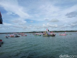 Mendes Eko Pimpin Upacara HUT RI di Perbatasan