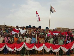 FPU Gelar Kegiatan Kemanusiaan di Tempat Pengungsian di Sudan