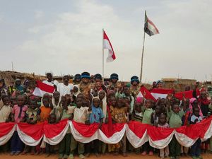 FPU Gelar Kegiatan Kemanusiaan di Tempat Pengungsian di Sudan FPU Gelar Kegiatan Kemanusiaan di Tempat Pengungsian di Sudan