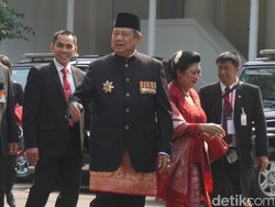 SBY dan Bu Ani Hadiri Perayaan HUT RI di Istana