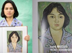Andien Jadi Model Lukisan Langka Wardojo yang Dipotret Ulang Anton Ismael