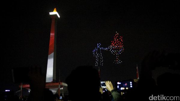Megahnya Pesta Countdown Asian Games di Jakarta