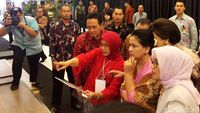 Iriana Jokowi, Mufidah JK dan Istri Gubernur BI di Pameran Kerajinan