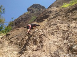 Panjat Dinding Via Ferrata Trenggalek Kedua di Indonesia
