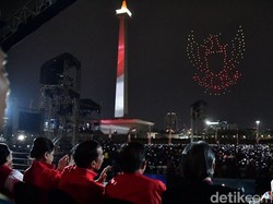 Atraksi Drone Sempat Bikin Erick Thohir Was-was