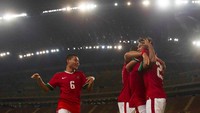 Kemenangan ini membuat Indonesia bertengger di posisi dua Grup B dengan poin empat, kalah dua angka dari Vietnam yang berdiri di posisi teratas. (Foto: PSSI)