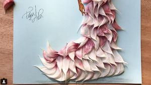Unik! Ilustrasi Wanita Berbaju Potongan Lemon, Bawang Merah hingga Tutup Botol!