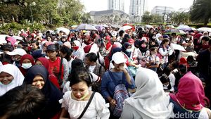 Suasana Monas Hari Ini Jelang Countdown Asian Games