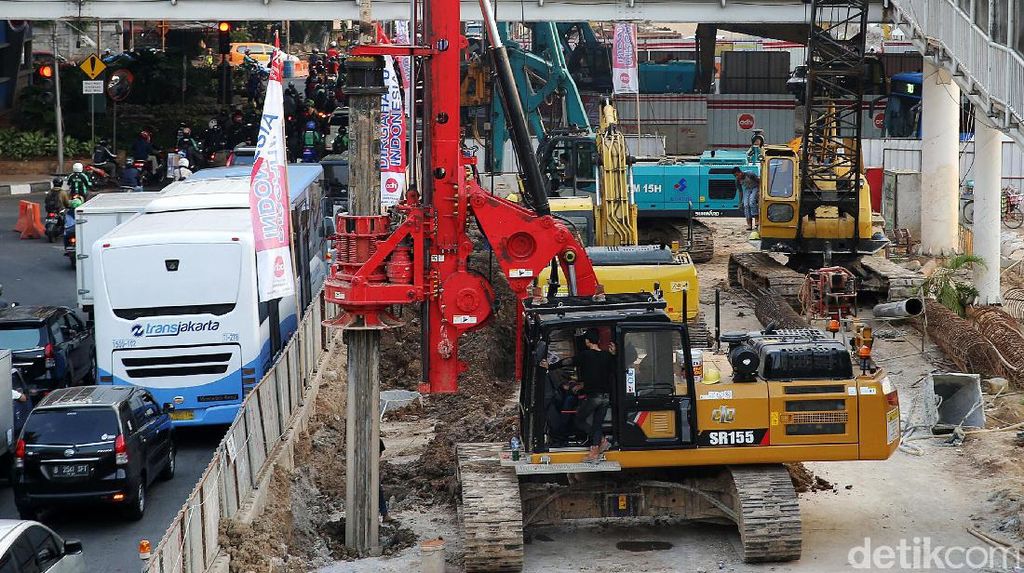 Foto: Penampakan Terkini Proyek Underpass Mampang-Kuningan Foto: Penampakan Terkini Proyek Underpass Mampang-Kuningan