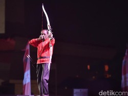Jokowi Lepaskan Anak Panah, Hitung Mundur Asian Games 2018 Dimulai