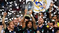 Real Madrid empat kali menjuarai Piala Super Eropa sejak tahun 2000. Mereka memenanginya di tahun 2002, 2014, 2016, dan 2017. (Foto: Dan Mullan/Getty Images)