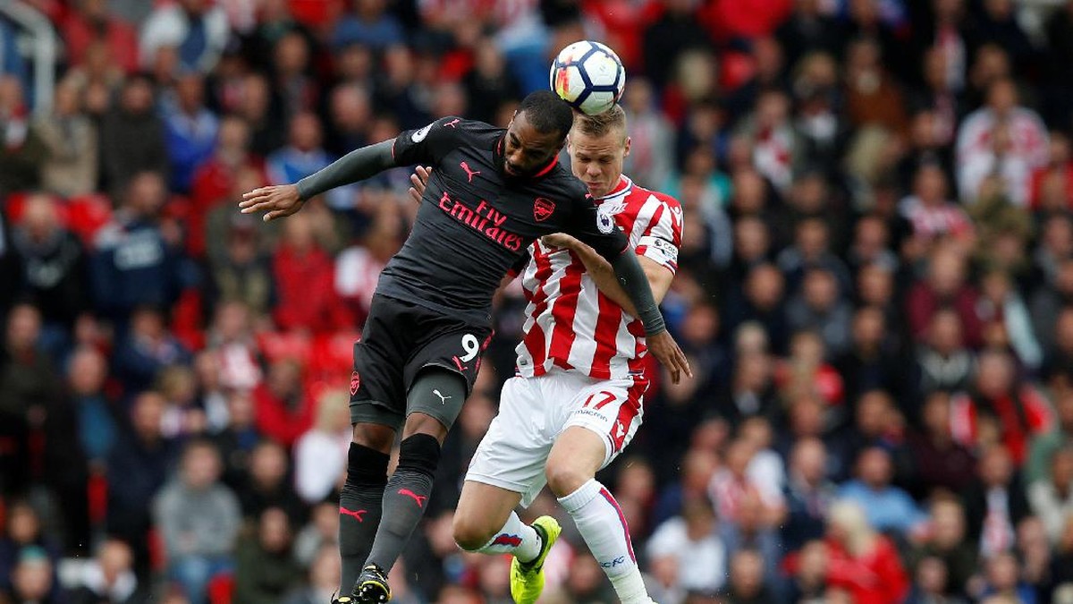 Stoke vs Arsenal masih 0-0 di babak pertama (Andrew Yates/Reuters)