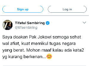 Kembali Doakan Jokowi, Tifatul: Maaf Jika Ada yang Kurang Berkenan