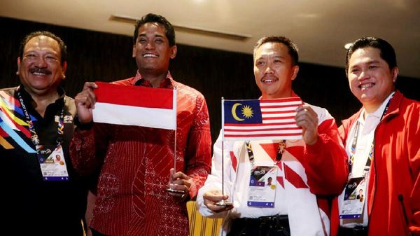 Pertemuan Menpora Indonesia-Malaysia soal Insiden Bendera Terbalik