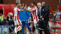 Debut Jese berlangsung 71 menit. Ia digantikan Ramadan Sobhi. Stoke menang 1-0 berkat gol tunggal Jese di laga debutnya tersebut. (Foto: Carl Recine /Action Images via Reuters)