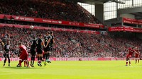 Salah satu usaha Liverpool menjebol gawang Palace, dari tendangan Daniel Sturridge yang akhirnya digantikan Mohamed Salah di menit ke-61 (Foto: Jason Cairnduff/Action Images via Reuters)