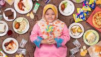 Foto Kreatif Anak dan Makanan Seminggunya