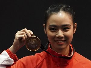 Lindswell Kwok Tampil Memukau, Wushu Tambah Emas Lindswell Kwok Tampil Memukau, Wushu Tambah Emas