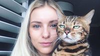 Ekspresi Kocak Ketika Kucing Enggan Diajak Selfie