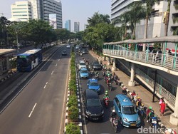 Soal Larang Pemotor Melintas, Jalan Sudirman Lebih Siap