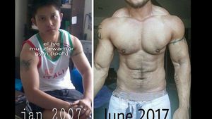 Sosok Kekar Berotot Ini Disebut Aslinya Wanita, Pakai Steroid?