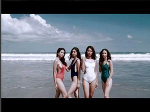 Berbikini, 4 Besar Puteri Indonesia 2017 Tampil Cantik dan Seksi