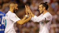 Madrid membuka keunggulan lewat gol Bale di menit ke-20, memanfaatkan assist dari Karim Benzema. (Foto: Miguel Vidal/REUTERS)