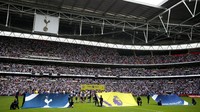 Tottenham berkandang di Wembley pada musim ini. Namun, sejak melakoni sejumlah laga pada musim lalu di Wembley, Spurs dijauhi keberuntungan di sana. Foto: Dan Istitene / Getty Images