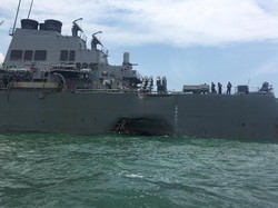 TNI AL Bantu Cari Korban Tabrakan Kapal AS di Selat Malaka