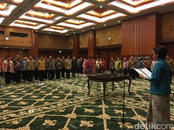 Sri Mulyani Lantik 37 Pejabat Kementerian Keuangan Sekaligus