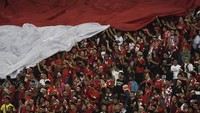Dalam pertandingan di Stadion Selayang, Malaysia, Selasa (22/8/2017) malam WIB, Indonesia bermain seri 0-0 saat melawan Vietnam. Tim Merah-Putih mendapat dukungan penuh dari suporter di Selangor. (Foto: Wahyu Putro A/Antara)