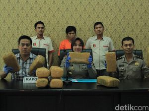 Pengedar di Prabumulih Sumsel Ditangkap, Ganja 8,5 Kg Diamankan