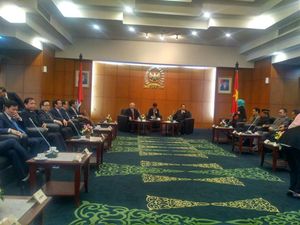 Sekjen Partai Komunis Vietnam Tiba di Gedung MPR Sekjen Partai Komunis Vietnam Tiba di Gedung MPR
