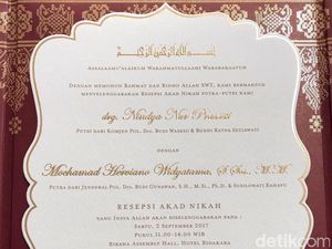 Ini Undangan Pernikahan Anak Jenderal BG dan Komjen Buwas Ini Undangan Pernikahan Anak Jenderal BG dan Komjen Buwas