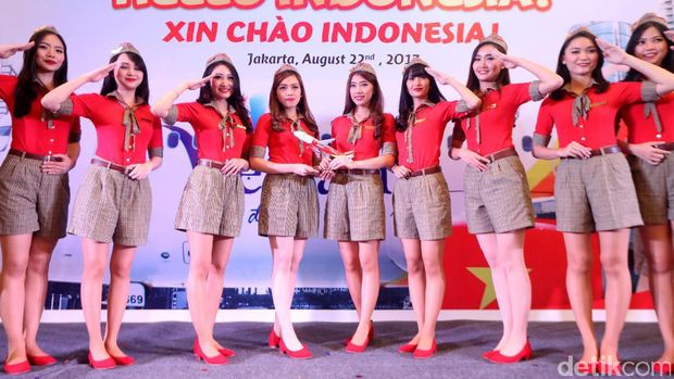 Ini seragam pramugari VietJet Air yang asli